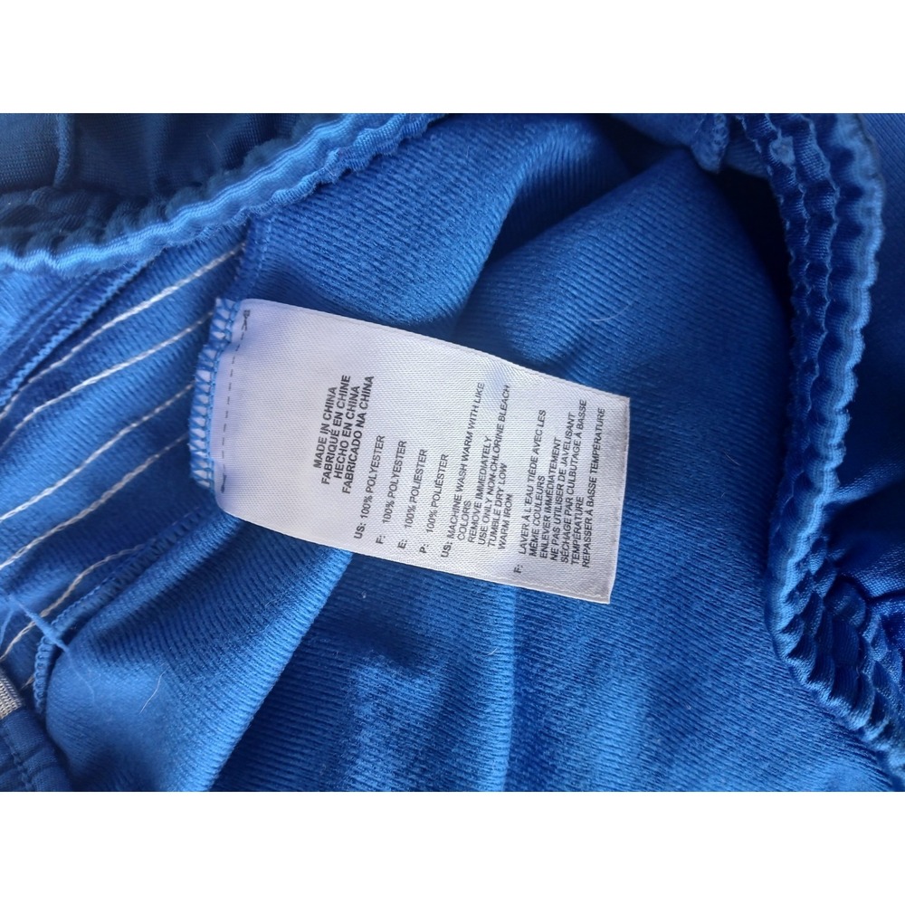 Adidas Vintage Original Track Beckenbauer Satin Pants Streetwear Blue Medium - Picture 10 of 12